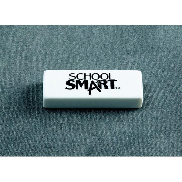 School Smart School Smart 084810 Latex-Free Non-Abrasive Soft Vinyl Eraser; White; Pack - 20 84810